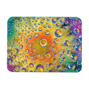 USA, Colorado, Lafayette. Wasserblasen auf Glas 2 Magnet