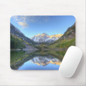 USA, Colorado, Maroon Bells-Snowmaß Mousepad (Mit Mouse)