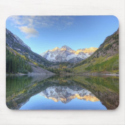 USA, Colorado, Maroon Bells-Snowmaß Mousepad (Vorne)