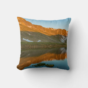 USA, Colorado, Mt. Evans. Summit Lake Spiegelung Kissen