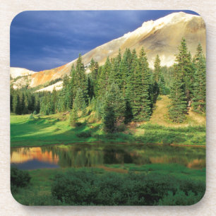 USA, Colorado. Roter Berg bei Sonnenuntergang Getränkeuntersetzer