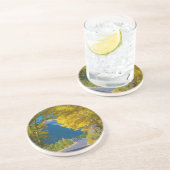 USA, Colorado. Straßenbelag mit Aspen Sandstein Untersetzer (Seite)