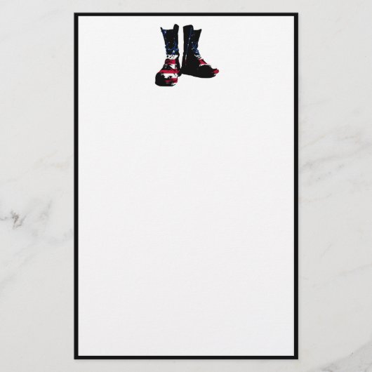 USA Combat Boots Briefpapier (Vorderseite)