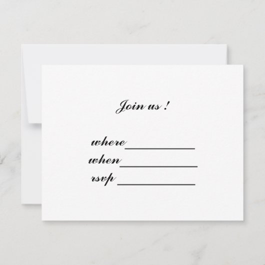 USA Combat Boots Einladung (Rückseite)