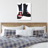 USA Combat Boots Leinwanddruck (Insitu (Schlafzimmer))