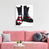 USA Combat Boots Leinwanddruck (Insitu (Wohnzimmer))