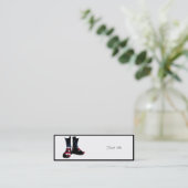 USA Combat Boots Mini Visitenkarte (Stehend Vorderseite)