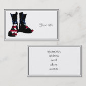 USA Combat Boots Visitenkarte (Vorne/Hinten)