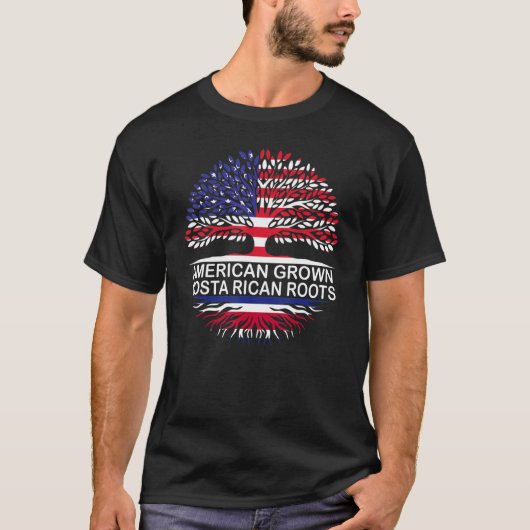 USA & Costa Rica Fahnen American Ground Costa Rica T-Shirt (Vorderseite)