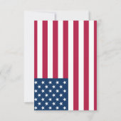 USA Couple RSVP Karte (Rückseite)