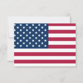 USA Couple RSVP Karte (Rückseite)