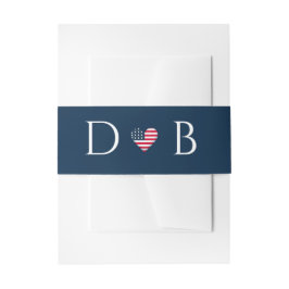 USA Couple Wedding Einladungsbanderole
