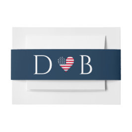 USA Couple Wedding Einladungsbanderole