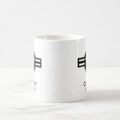 USA Cowboy Style schwarz Kaffeetasse (Mittel)