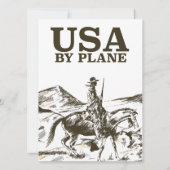 USA Cowboy Travel Poster (Rückseite)