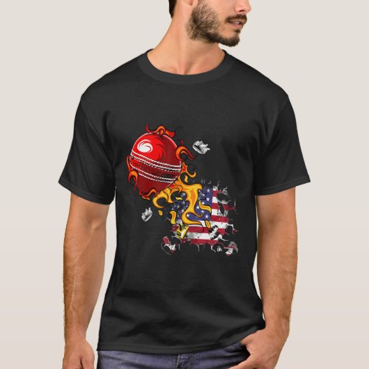 Usa Cricket  T-Shirt (Vorderseite)
