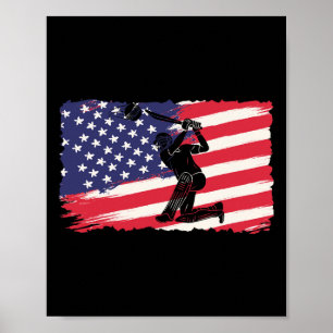 Usa Cricket Trikot Amerika Cricket Poster