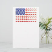 USA-Dackel Briefpapier (Stehend Vorderseite)