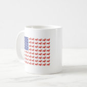 USA-Dackel Kaffeetasse (Vorderseite Links)