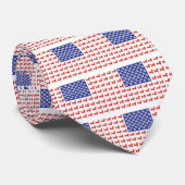 USA-Dackel Krawatte (Gerollt)