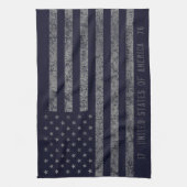 USA Dark Blue Vintag American Flag Geschirrtuch (Vertikal)
