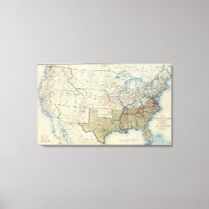 USA Dec 1863 Leinwanddruck