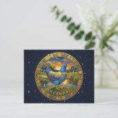 USA Delaware Staatssymbole Postkarte (Stehend Vorderseite)