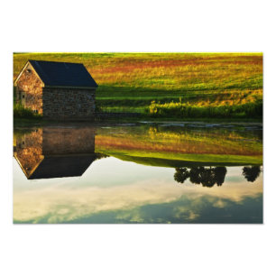 USA, Delaware, Wilmington. Steinhalle am Rand Fotodruck
