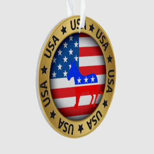 USA Demokrat Ornament