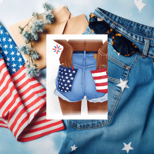 USA Denim Mädchen Geburtstagsfeier Folien-Einladun Folieneinladung