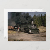 USA, Denver & Rio Grande 2-8-2 Schmalspur Postkarte (Vorne/Hinten)