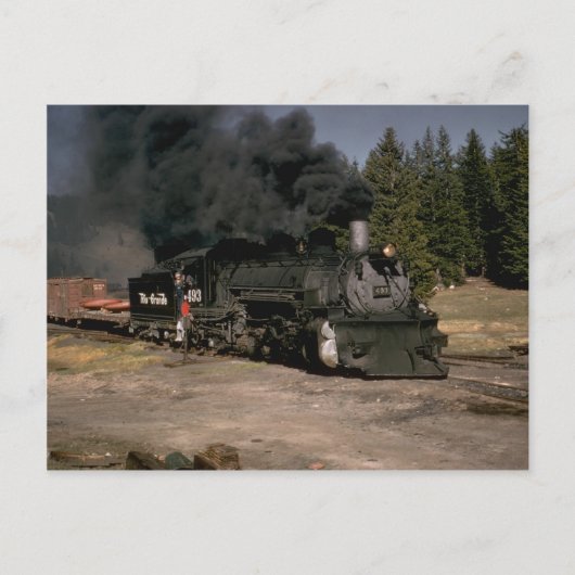 USA, Denver & Rio Grande 2-8-2 Schmalspur Postkarte (Vorderseite)