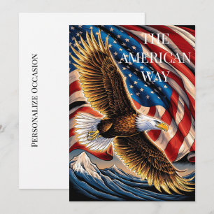 USA Der amerikanische Weg Personalisieren Sie den  Feiertagskarte