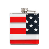 USA der amerikanischen Flagge Flachmann (Rückseite)