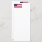 USA des US-Flaggenmenüs Menükarte (Vorne/Hinten)