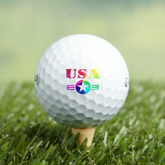 USA Design, Custom Gifts, Personalisiert Callaway Golfball (Insitu T-Shirt)