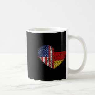 Usa Deutschland Herz - Doppelte Staatsbürgerschaft Kaffeetasse