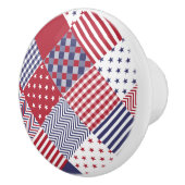USA diagonale rote weiße u. blaue Keramikknauf (Rechts)