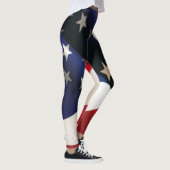 USA, die Flagge wellenartig bewegen Leggings (Rechts)