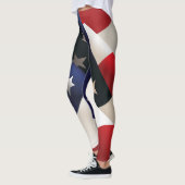 USA, die Flagge wellenartig bewegen Leggings (Links)