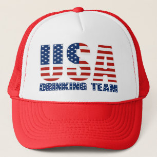USA, die Team-Hut trinken Truckerkappe