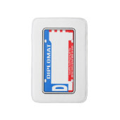 USA Diplomatisches Nummernschild Blank Badematte (Vorderseite Vertikal)