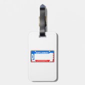 USA Diplomatisches Nummernschild Blank Gepäckanhänger (Rückseite vertikal)