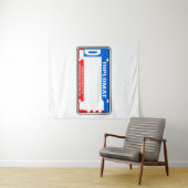 USA Diplomatisches Nummernschild Blank Wandteppich (Beispiel (Horizontal))