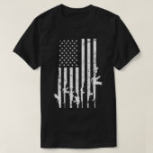 USA Distressed Flag Guns Pro Gun 2. Änderung O T-Shirt (Design vorne)