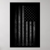 USA Distressed Text Vintag Grunge American Flag Poster (Vorne)
