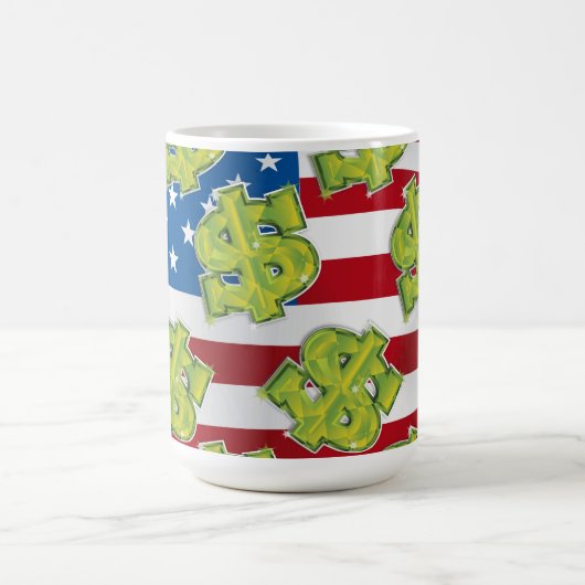 USA Dollar Kaffeetasse (Mittel)