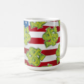 USA Dollar Kaffeetasse (VorderseiteRechts)