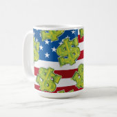 USA Dollar Kaffeetasse (Vorderseite Links)