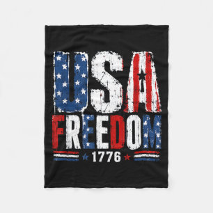 Usa Dom 1776 Patriotische Amerikanische Flagge Vin Fleecedecke